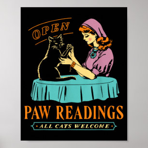 Poster Gatos de Leitura de Pata Aberta São Bem-Vindos - G