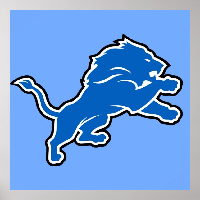 Poster gatos-detroit selvagens de leões-selvagens america (Frente)