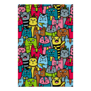 Pôster Gatos e gatinhos