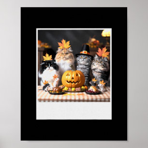 Poster Gatos E Ratos Festa de Outono – Diversão de Ação d