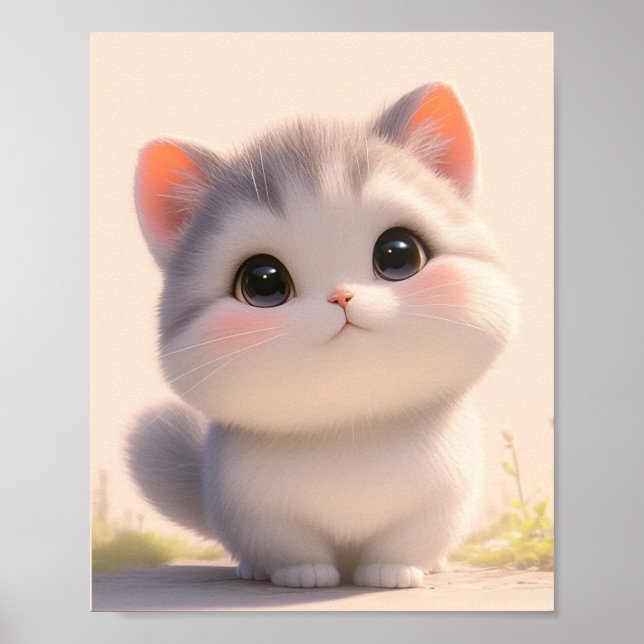 Poster Gatos Fluffy (Frente)