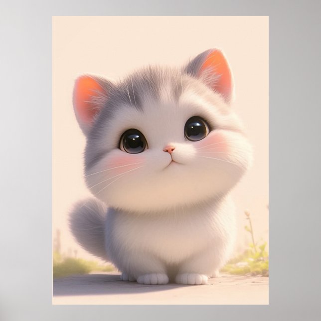Poster Gatos Fluffy (Frente)