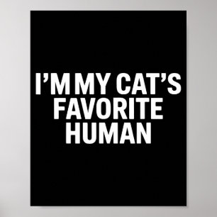 Poster Gatos Humano Favorito Homens Mulheres Crianças Mãe