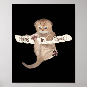 Poster Gatos Humorísticos Gatos Bonitos Seguem Ali Motiva