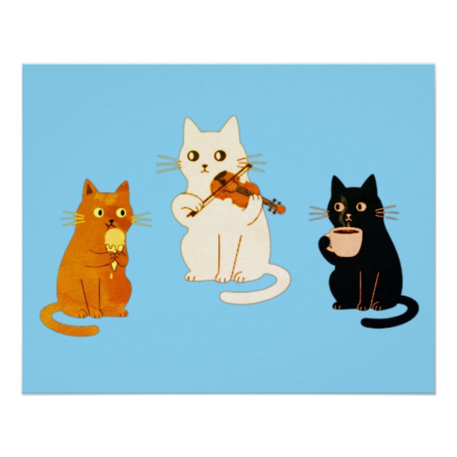 Pôster Gatos Musicais  (Frente)