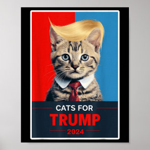 Poster Gatos Para A Eleição De Trump 2024 _1