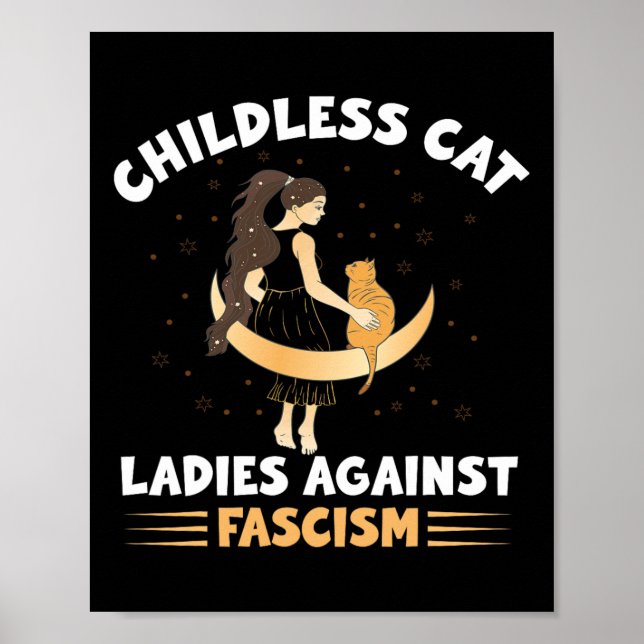 Poster Gatos Sem Fios Contra Gato Sem Fascismo (Frente)