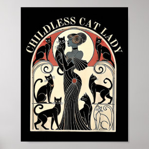 Poster Gatos Sem Fios Retros - Gato-Carma