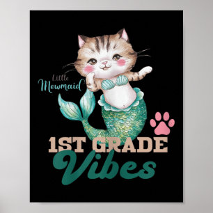 Poster Gatos sereia vibrações adoráveis da primeira série