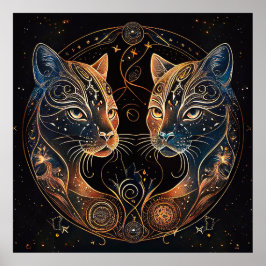 Poster Gatos Whimsic