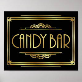 Pôster Gatsby Art Deco CANDY BAR