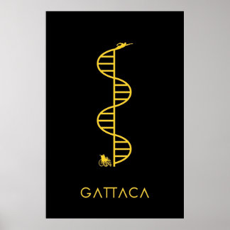 Poster GATTACA Preto