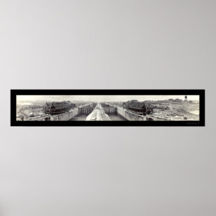 Pôster Gatun trava a foto 1913 de Panamá