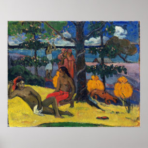 Poster Gauguin - Cena Tahitiana 1896