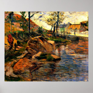 Poster Gauguin - Cove oposta ao porto de Pont-Aven,
