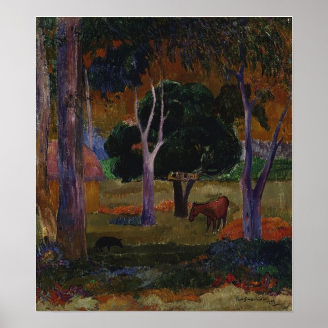 Poster Gauguin - Hiva Oa (Porco E Cavalo) 1903 (Frente)