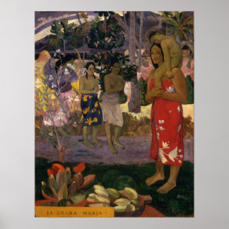 Poster Gauguin - Ia Orana Maria (Ave Maria) 1891