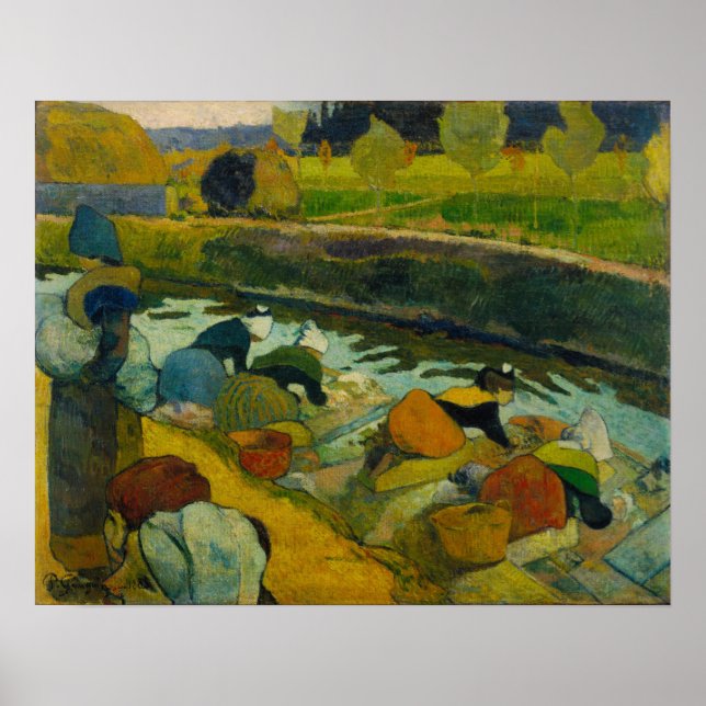 Poster Gauguin - Lavadeiras 1888 (Frente)