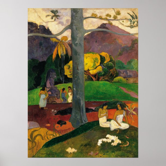 Poster Gauguin - Mata Mua (No Olden Times) 1892 (Frente)