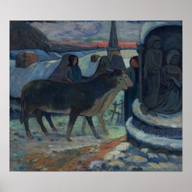 Poster Gauguin - Noite De Natal (A Bênção Do Oxe) (Frente)