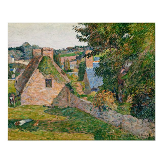 Pôster Gauguin - O Campo de Derout-Lollichov - Canvas Pri (Frente)