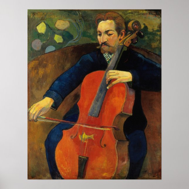 Poster Gauguin - O Violoncelista Upaupa (Frente)