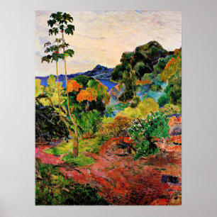 Poster Gauguin - Paisagem Martinica