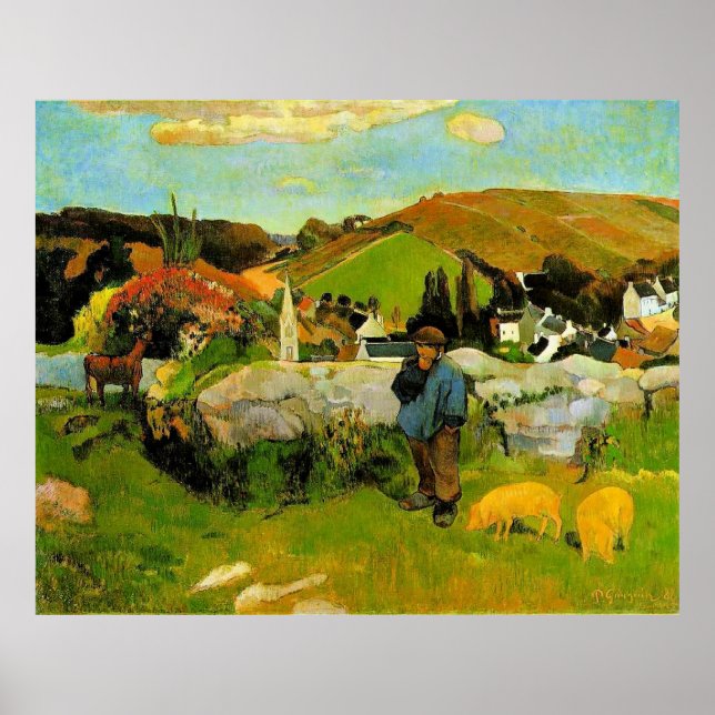 Poster Gauguin - Pecado, Bretanha, (Frente)
