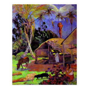 Pôster Gauguin - Porcos Pretos