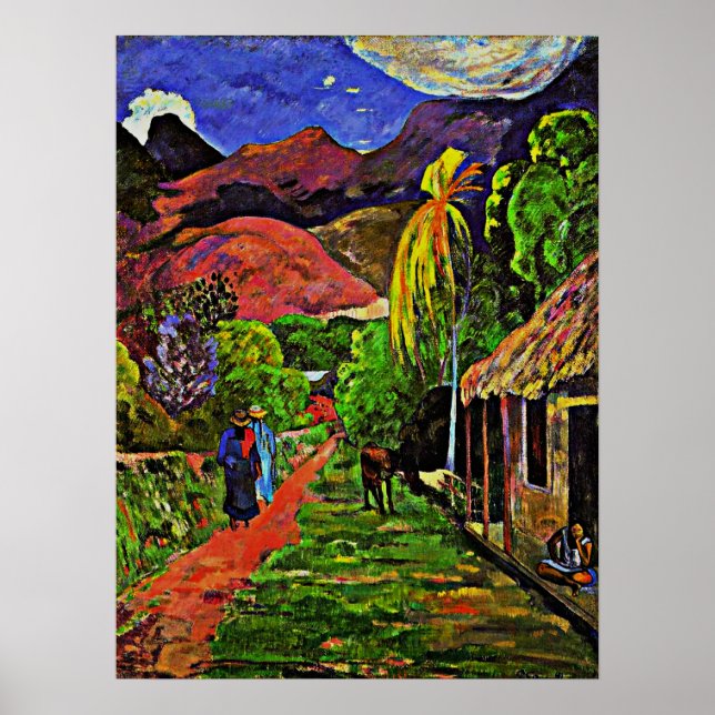 Poster Gauguin - Road in Tahiti (Frente)