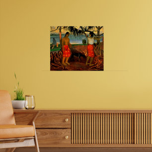 Poster Gauguin - Sob a Árvore Pandanus