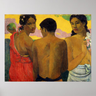 Poster Gauguin - Três taitianos 1899