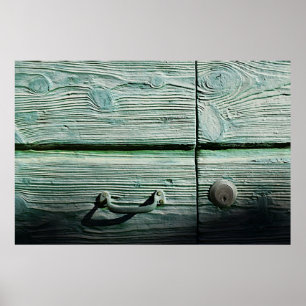 Poster Gaveta de madeira marrom