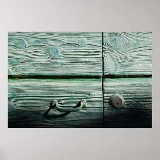 Poster Gaveta de madeira marrom