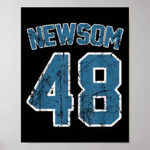 Poster Gavin Newsom 2028 Para A Campanha Eleitoral