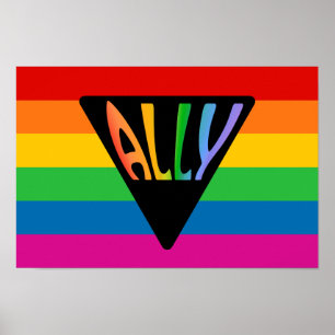 Poster Gay Ally Triangle