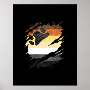 Poster Gay Bear Pride Sinalizador Ripado Revela