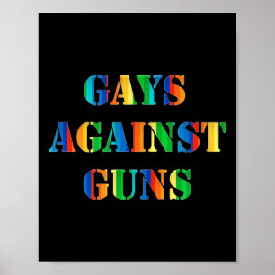 Poster Gay Contra Armas Protesto em Arco-Íris Marcha Resi