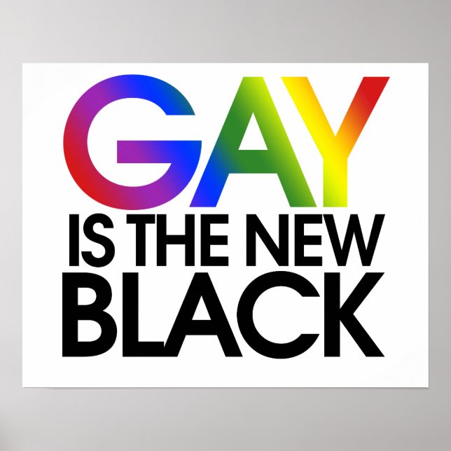 Poster Gay é o novo preto (Frente)
