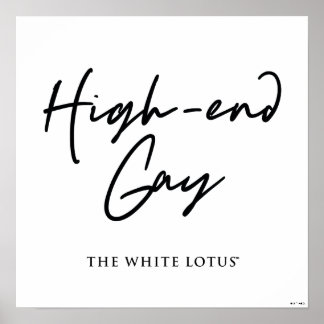 Poster Gay high-end - O Lotus Branco