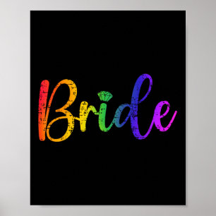 Poster Gay Lgbt Festa de casamento Brie Tee Bachelore