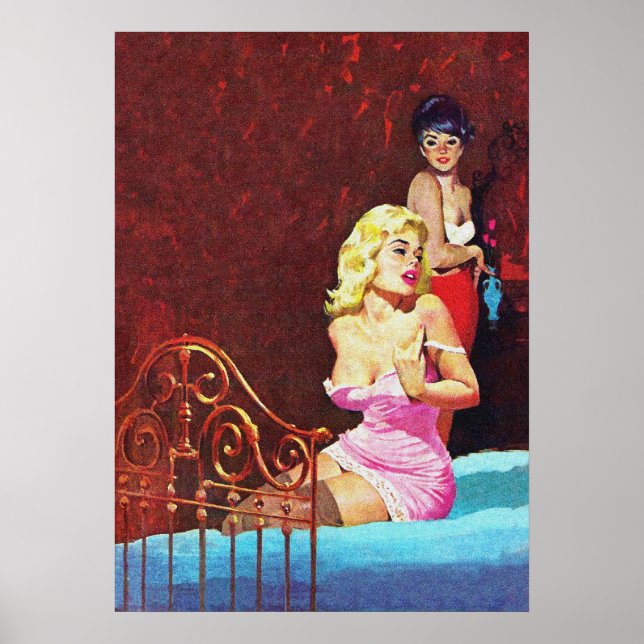 Poster Gay Love Vintage Pulp Magazine Cobrir Art (Frente)