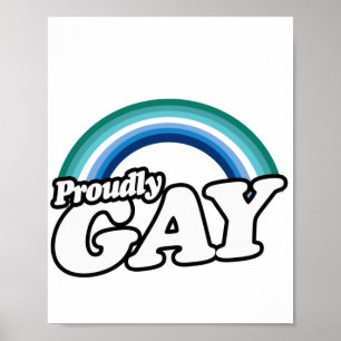 Poster Gay masculino e orgulhoso