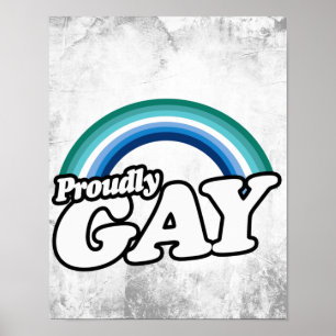 Poster Gay masculino e orgulhoso