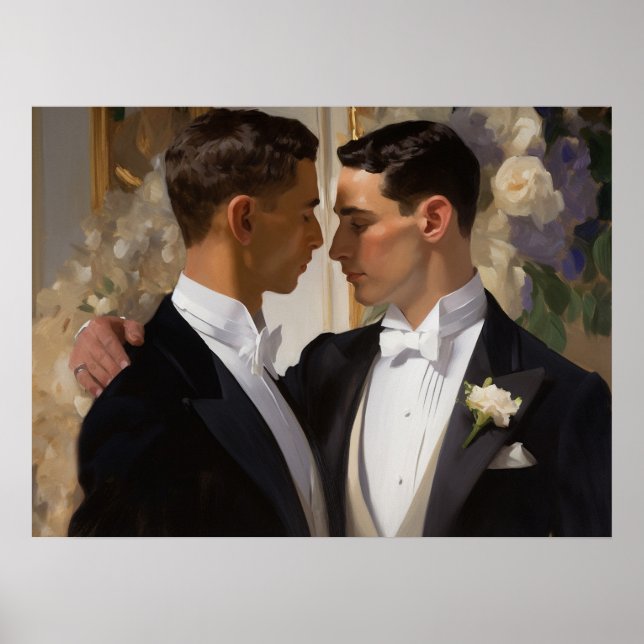 Poster Gay no dia do casamento (Frente)