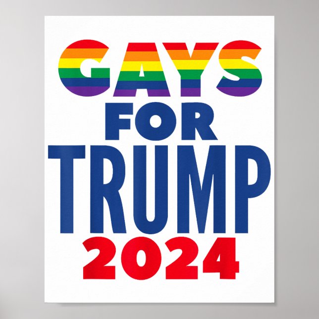 Poster Gay Para A Eleição De Trump 2024 (Frente)