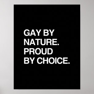 PÔSTER GAY POR NATUREZA. ORGULHOSO PELA ESCOLHA