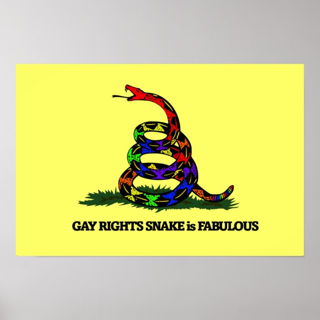 Poster Gay Rights Snake (Frente)
