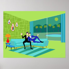 Poster Gay Romântico Retroativo