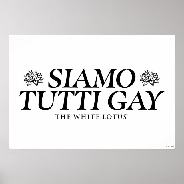 Poster Gay Siamo Tutti - O Lotus Branco (Frente)